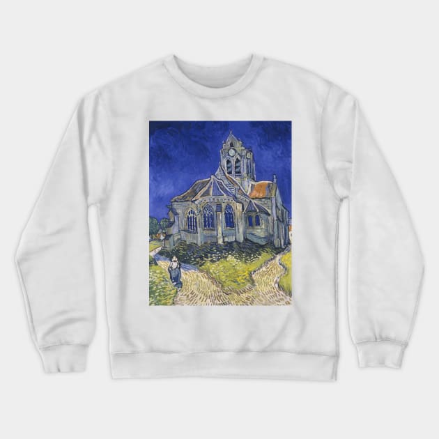 The Church in Auvers-sur-Oise, View from the Chevet by Vincent van Gogh Crewneck Sweatshirt by Classic Art Stall